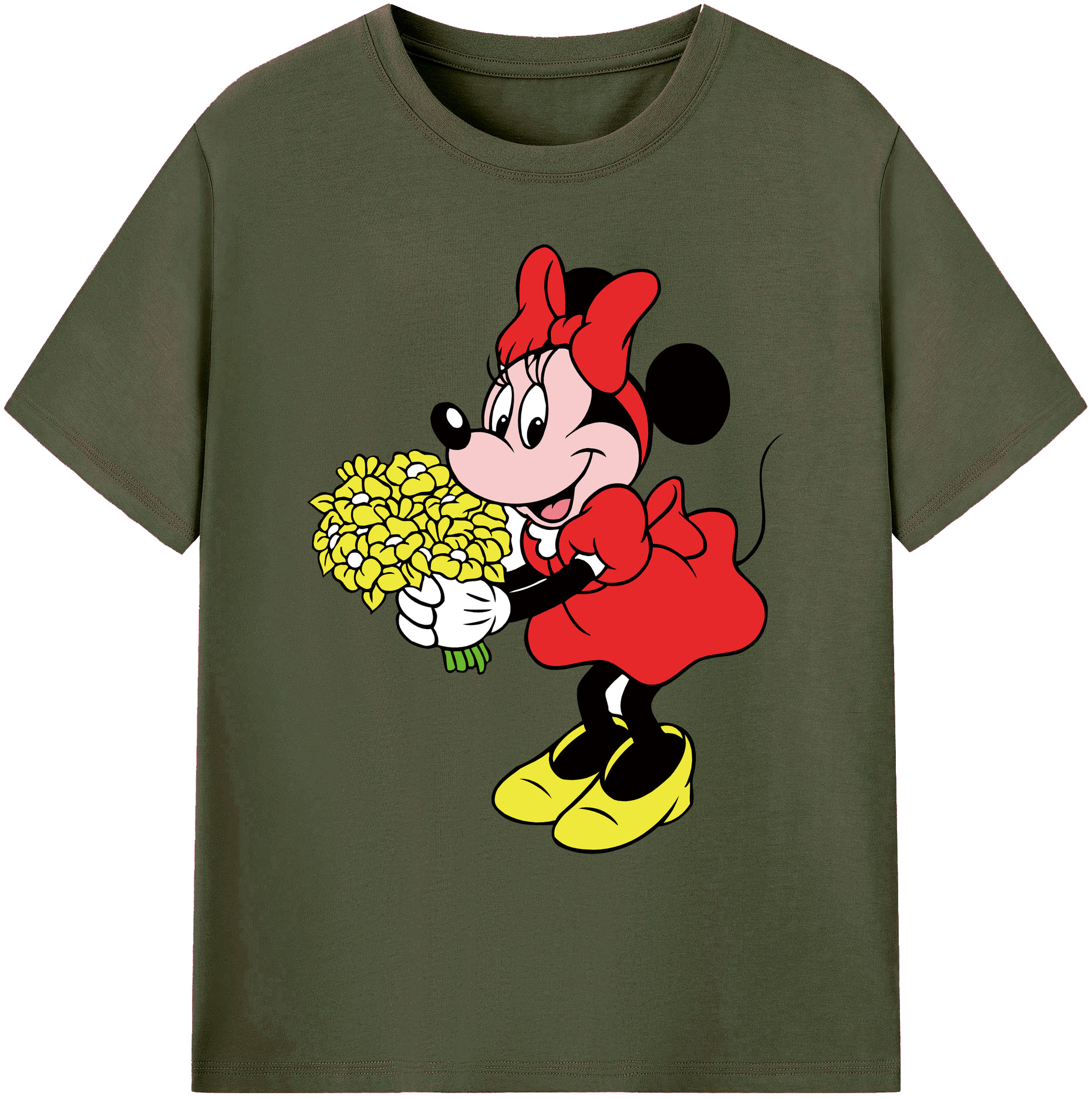 ミッキーマウス Mickey Mouse 綿100％ メンズ半袖Tシャツ｜肌触りやわらか＆通気性